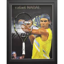 All the scores from day 8 at ao 2021 Rafael Nadal Signed Tennis Racquet Display Framed Sports Online