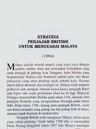Sejarah kssm tingkatan 3 32 perluasan kuasa british di perak selangor negeri sembilan dan pahang. Strategi Penjajah British Untuk Menguasai Malaya