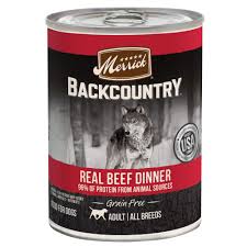 20% off promo automitatically applied. Merrick Backcountry Grain Free 96 Real Beef Dinner Wet Dog Food 12 7 Oz Case Of 12 Petco