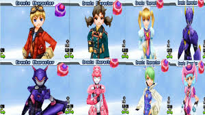 Many video games feature a character creation system, but which ones are the best? Phantasy Star 0 All Character Editor Hair Color Clothes Color Skin Head Type And Voices Ds Game Youtube