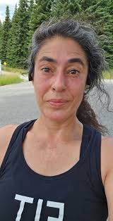 Running in chilly weather with frost