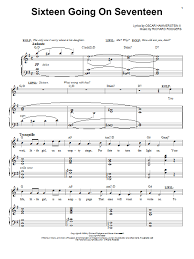 Find your perfect arrangement and access a variety of transpositions so you can print and play instantly, anywhere. Sixteen Going On Seventeen Chords