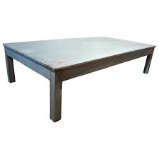 Dark wax stain and painted turquoise. 1950s Spanish Rustic Wooden Coffee Table Painted Turquoise Blue For Sale At 1stdibs
