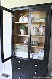 Particleboard, foil, abs plasticshelf support: My Favorite Ikea Pieces And How We Use Them Glass Cabinet Glass Kitchen Cabinet Doors Ikea Hemnes Cabinet