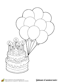 Coloriage Et Illustration Gateau D Anniversaire Et Beaux Ballons En 2020 Coloriage Anniversaire Dessin Anniversaire Coloriage Gateau