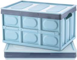 Check spelling or type a new query. Amazon Com Homde 50l Collapsible Storage Bins Pack Of 2 With Lid Crates Plastic Tote Storage Box Container Blue X Large