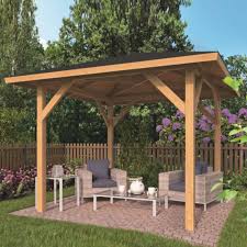 This gazebo is also displaying the option of a double roof and screening. Kos Garden Kiosk Tuindeco