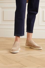 Attractive designs and supreme functionality combine together to make them timeless. Beige Open Walk Suede Loafers Loro Piana Net A Porter