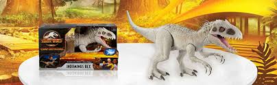In jurassic world, zach and gray end up getting separated from their tour on a gyrosphere excursion, only to encounter the indominus rex. Amazon Com Jurassic World Camp Cretaceous Super Colossal Indominus Rex 18 In High 3 5 Ft Long Movable Arms Legs Swallows 20 Mini Action Figures 4 Years Old Up Toys Games