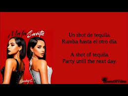 Becky G Mala Santa Letra English Translation Lyrics Youtube