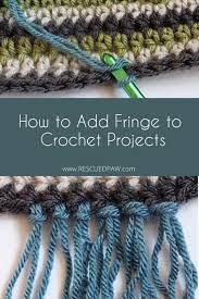Insert the crochet hook into the first stitch and hook the folded yarn loop. How To Crochet Fringe On A Scarf Pattern Easy Crochet