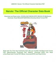 Ebook Naruto The Official Character Data Book Pdf