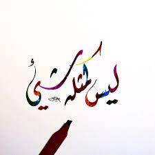 ليس كمثله شئ ديواني خط عربي خطوط مشق مجسمات نحت رسم زخرفة تصميم تصوير الخط العر islamic art calligraphy islamic calligraphy arabic calligraphy art