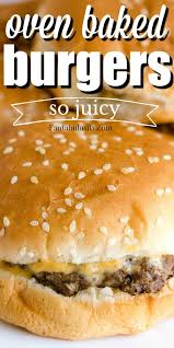 10 Best Meat Recipes Easy Hamburgers In The Oven And A Trick That Makes All The Difference Meat In 2020 Baked Burgers Oven Baked Burgers Hamburger Meat Recipes Easy