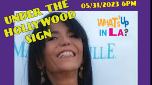 Under the Hollywood Sign with "Myriam Brough: Unveiling the Untold Stories  of Hollywood"