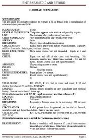 Cardiac Assessment Scenarios Cardiac Assessment Emergency