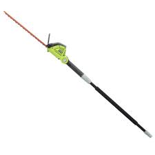 Black And Decker Pole Hedge Trimmer 40v Ryobi 40 Volt And 24 Volt Cordless Hedge Trimmer Attachment Ry40060a The Home Depot Hedge Trimmer Attachments Hedge Trimmers Trimmers