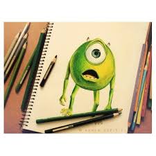 Hipsterdisneyposts Mike From Monsters Inc Mike Monsterink Disney Movie Drawing Art Aweso Webstagram The Best Inst Monsters Ink Art Disney Art