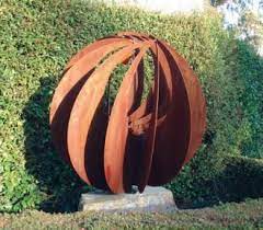 Sphere Lump Lump Metal Garden Art Garden Art Sculptures Lawn Art