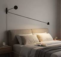 Wall Light Soft Reading Light Hotel Fabric Shade Bedside Wall Light With A Soft Reading Lamp