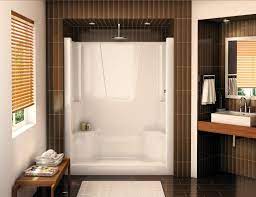 10 Fabulously Modern Shower Seat Ideas Shower Stall Fiberglass Shower Stalls Doorless Shower