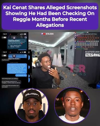 During his stream, #KaiCenat also shared alleged screenshots of messages between him & Reggie. The messages appear to show Kai checking in on Reggie for months over concerns about his drug use, prior ...