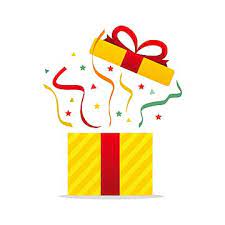 Open Yellow Gift Box Vector Illustration With Flat Design Isolated On White Background Gift Box Present Png And Vector With Transparent Background For Free D Yellow Gifts Pink Gift Box Hand
