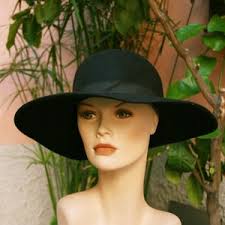 Vintage Black Felt Hat