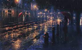 Anime Anime Girls Artwork Rain Umbrella 1080p Wallpaper Hdwallpaper Desktop Rain Wallpapers Anime Scenery Anime Background