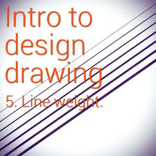 Intro To Design Drawing 5 Line Weight Designs To Draw Design Intro