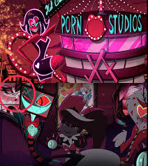 For re-watching i notices more and more details the face of angel dust in  the porn studios us one : rHazbinHotel