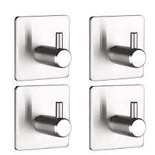 U Bcoo 3mm Adhesive Hooks Heavy Duty Wall Hooks Stainle Https Www Amazon Co Uk Dp B07czzmzh7 Ref Cm Sw R P Stainless Steel Bathroom Adhesive Hanger Rack