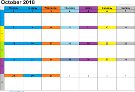 Printable October 2018 Calendar 2018 Printable Calendar Printable Calendar Pdf Calendar Printables