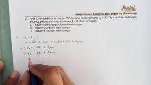 Contoh soal ekonomi dua sektor dan pembahasan weareid. Ada Yang Tahu Pendapatan Nasional Keseimbangan Youtube