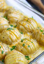 Hasselback Scalloped Potatoes Recipe Food Recipes Food Dishes Potato Side Dishes