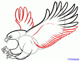 Pencil Bird In Flight Drawing How To Sketch An Eagle In Pencil Draw An Eagle Bird Step By Step Realistic Drawing Technique Free Online D Flying Bird Drawing Eagle Drawing Bird Drawings