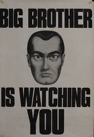At all moments they are being filmed from tiny there is a loud voice over that plays within the house to tell them if they break any rules. Big Brother Is Watching You Protest Poster David Pollack Vintage Posters