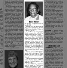 Obituary for Bessie Walker, 1903-2011 (Aged 107)