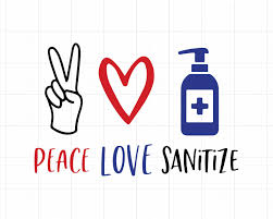 Peace Love Sanitize Svg Social Distancing Svg Svg Designs Sublimation 2020 Svg Cricut Sv In 2020 Peace And Love Svg Design Silhouette Svg