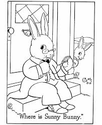 Easter Bunny Coloring Page Sunny Bunny Bunny Coloring Pages Easter Bunny Colouring Easter Bunny