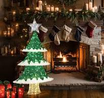 The Holiday Aisle® 5ft Lighted 3D Stereoscopic Green Christmas Tree Indoor  and Outdoor Holiday Decoration & Reviews | Wayfair