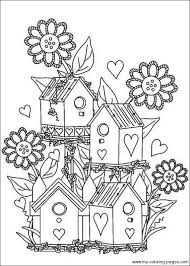 Birdhouse Coloring Pages Monster Coloring Pages Coloring Pages Cartoon Coloring Pages