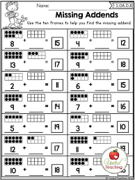 Several of these downloads have several pages each. Missing Addends With Visual Reinforcement Great Way To Teach This Common Core Standard Common Core Math Worksheets 1st Grade Math Worksheets Math Worksheets