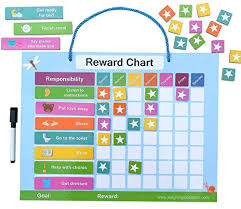 Reward Chart For Toddlers And Reward Chart For Kids Of All Ages Magnetic Back With Thickness Great For Positive Parenting And Conscious Parenting