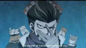 Tanaka Gundham and hamsters | Anime, Danganronpa, Danganronpa funny