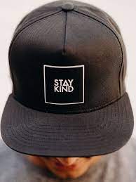Stay Kind Snapback Black Hats For Men Snapback Hats Men Christian Hats