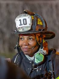 Audra Carter was sworn in this week as the first female battalion chief in  the 171-year history of the Hoboken Fire Department in New Jersey! The  48-year-old, who served as a fire