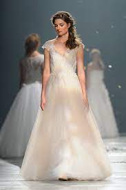 David Fielden 8082 Wedding Dresses Designer Wedding Dresses Wedding Dress Cap Sleeves