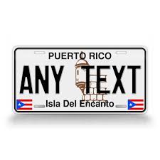 Custom puerto rico license plate. Signsandtagsonline Personalized Puerto Rico Classic License Plate Pr Replica Custom Text Isla Del Encanto Auto Tag Buy Online In Haiti At Haiti Desertcart Com Productid 215799012