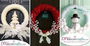 So easy but so cute at the same time! Winter Door Decorations Wonderful Winter Wreath Ideas